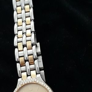 Original Omega gold diamond ladies watch.